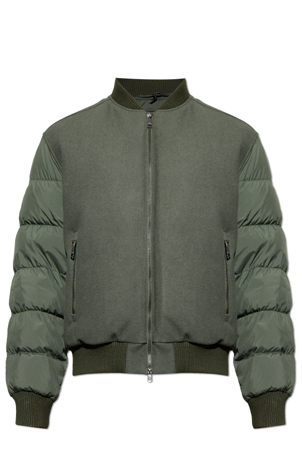 Wool jacket with down insert od add