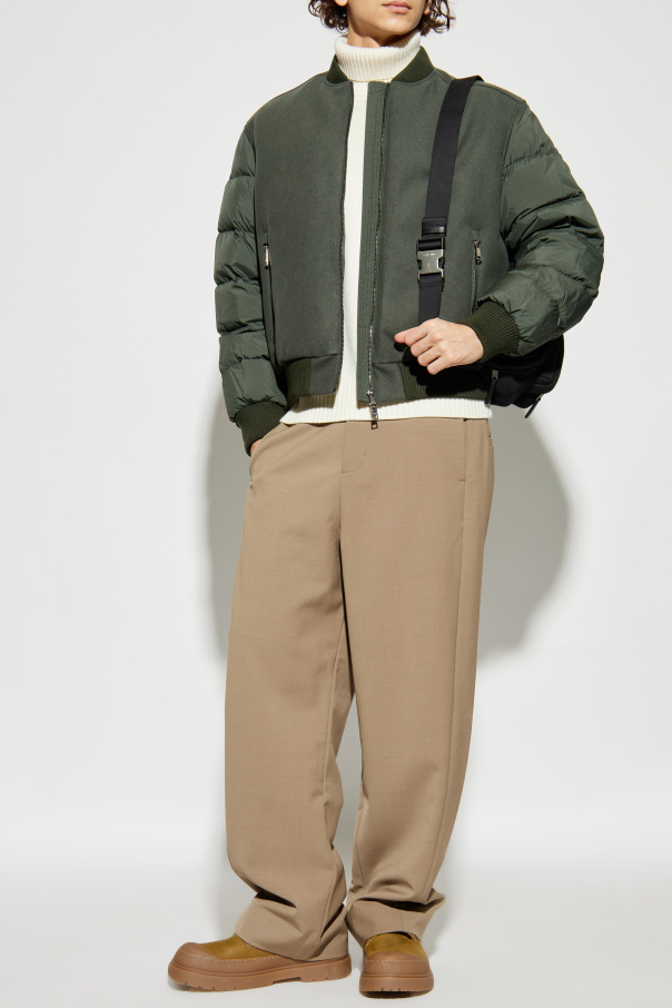 add Wool jacket with down insert