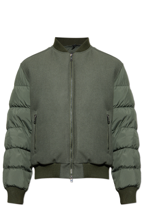 Wool jacket with down insert