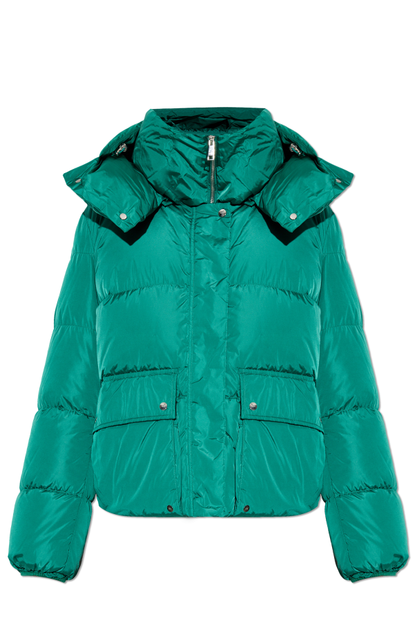 Down jacket with hood od add