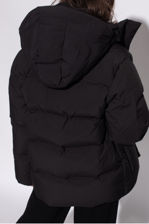 Holzweiler jolla zip-through hoodie in black