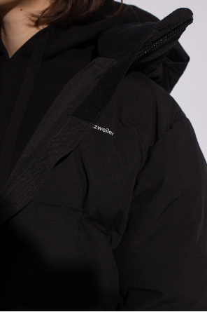 Holzweiler jolla zip-through hoodie in black