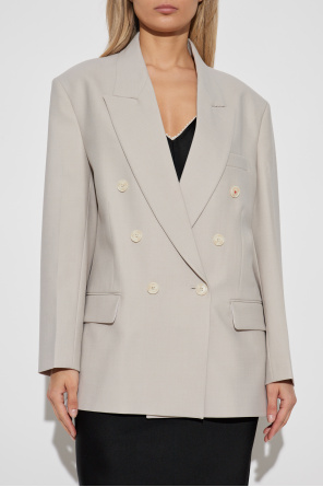 Victoria Beckham Marynarka z wełnianym wykończeniem