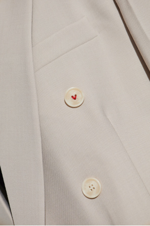 Victoria Beckham Marynarka z wełnianym wykończeniem