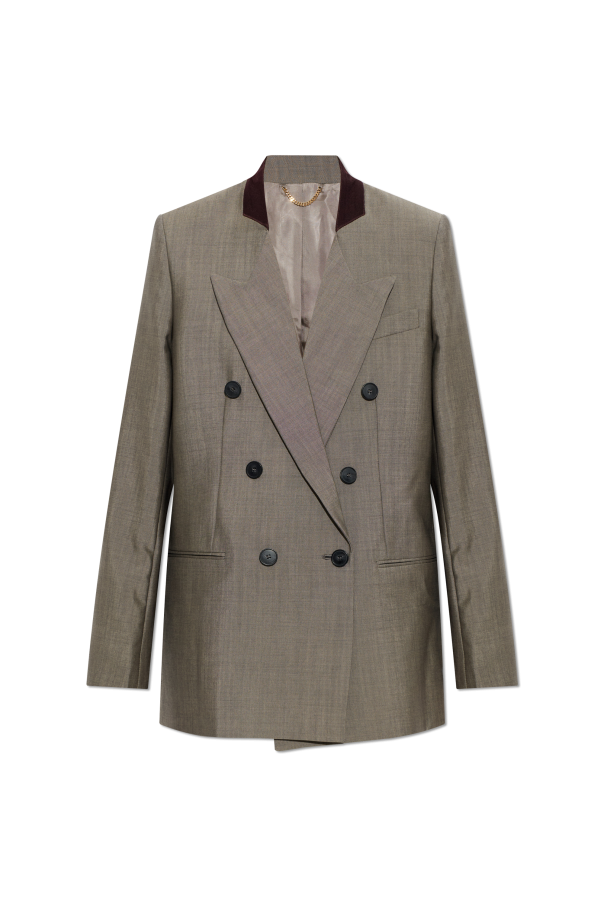 Double-breasted wool blazer od Victoria Beckham