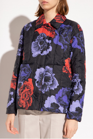 FERRAGAMO Insulated jacket with floral motif