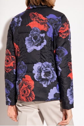 FERRAGAMO Insulated jacket with floral motif