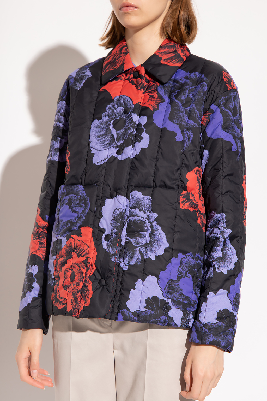 Salvatore Ferragamo Insulated jacket with floral motif