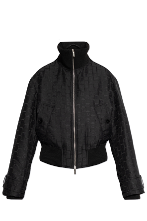 Jacket with stand-up collar