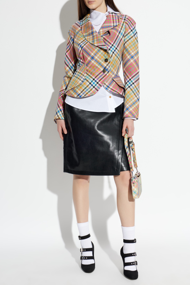 Vivienne Westwood Wool blazer with an asymmetrical cut