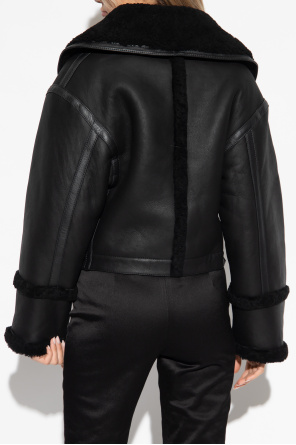 Victoria Beckham Cropped shearling jacket