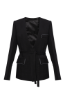Victoria Beckham Tie-Waist Blazer
