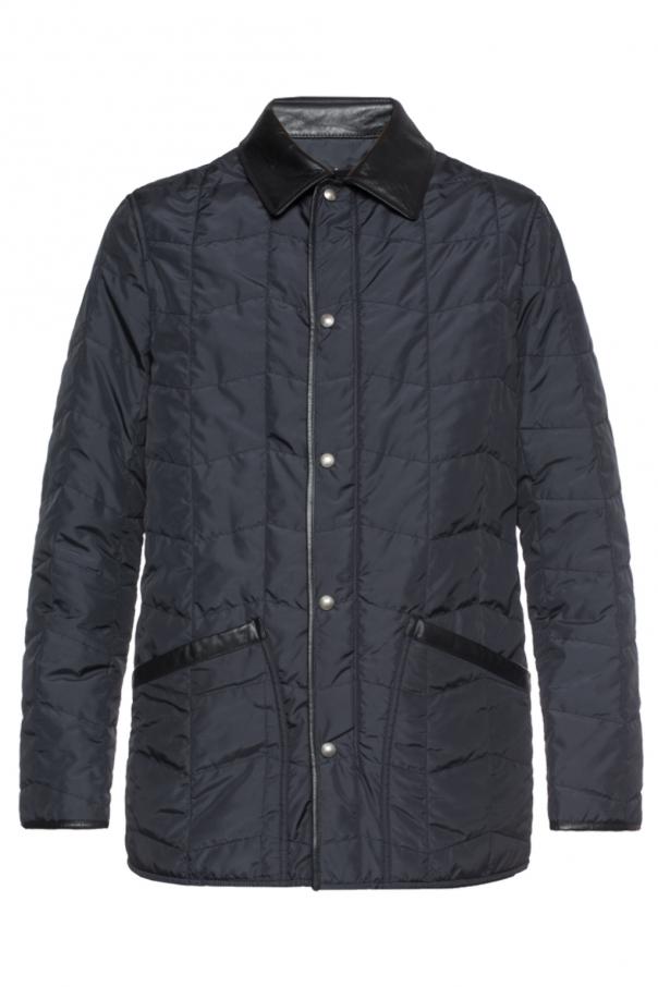 Navy blue Quilted jacket FERRAGAMO - Vitkac Germany