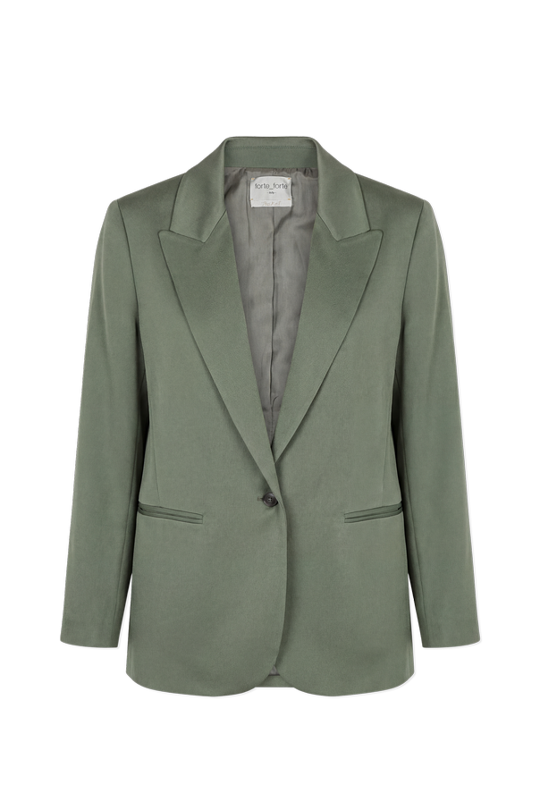 Satin blazer with a single vent od forte_forte