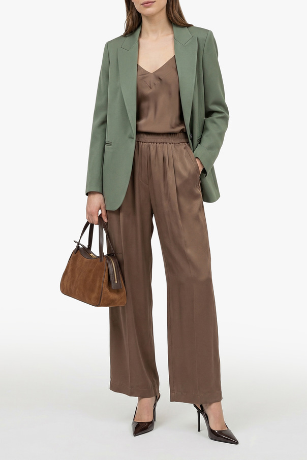 forte_forte Satin blazer with a single vent