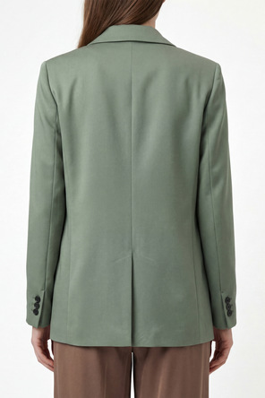 forte_forte Satin blazer with a single vent