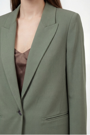 forte_forte Satin blazer with a single vent