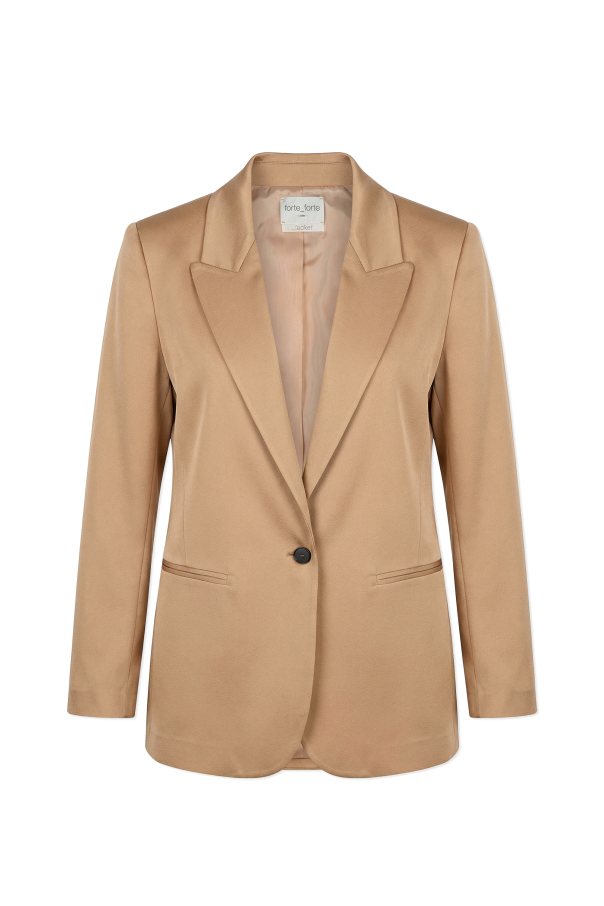 Satin blazer with single vent od forte_forte
