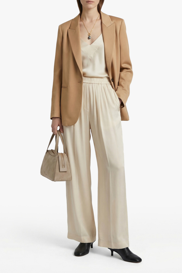 forte_forte Satin blazer with single vent