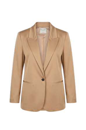 Satinblazer mit einfachem Schlitz