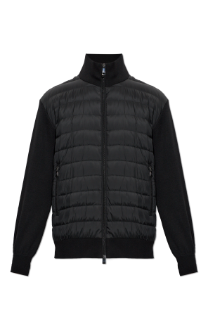 Cardigan with quilted front