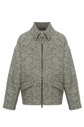 Chaqueta de lana con cuello
