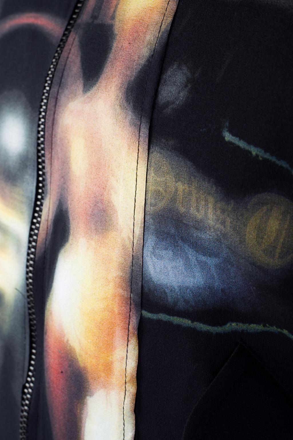 Givenchy Printed Bomber Jacket (Floral and Fire Print): ASO