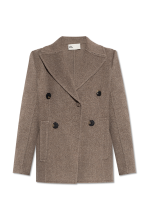 Short double-breasted coat