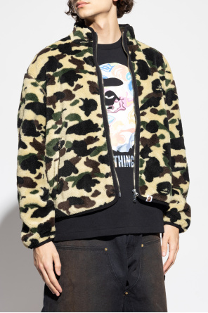 A BATHING APE® Fleece with camouflage pattern