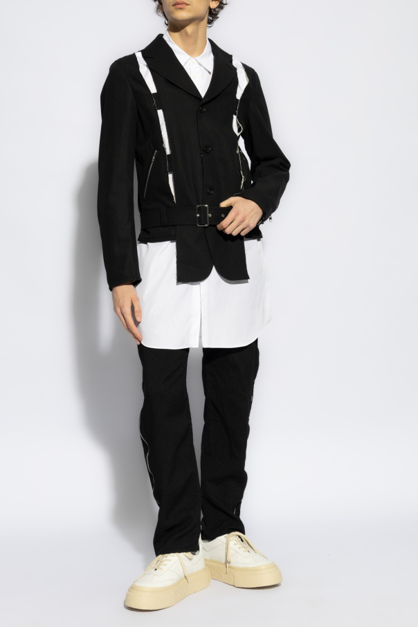 Comme des Garçons Black Jacket with blazer motif