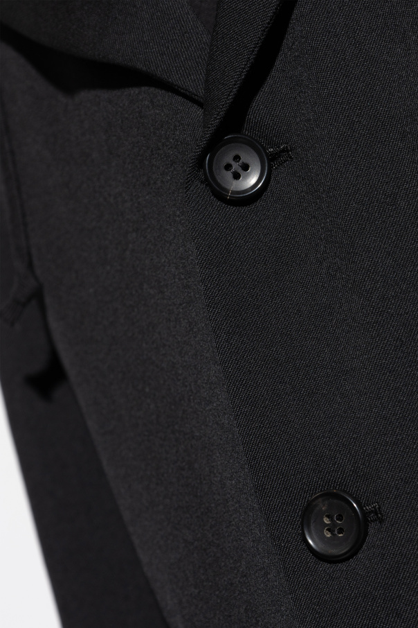 Comme des Garçons Black Wollblazer mit Kapuze