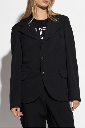 Comme des Garçons Black Wollblazer mit Kapuze