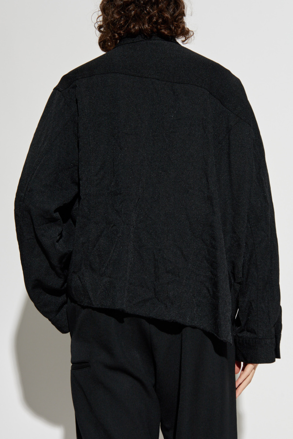 Comme des Garçons Black Chaqueta con efecto arrugado