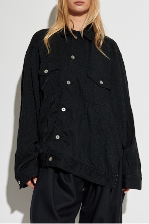 Comme des Garçons Black Chaqueta con efecto arrugado