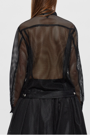 Comme des Garçons Black Transparent shirt with pockets