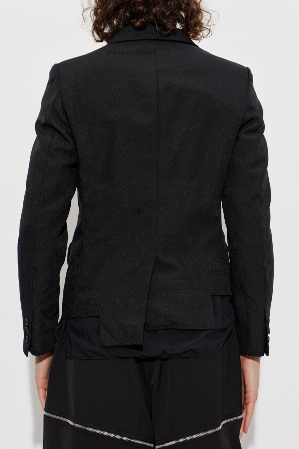 Comme des Garçons Black Blazer with a vintage effect