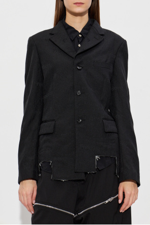 Comme des Garçons Black Blazer with a vintage effect