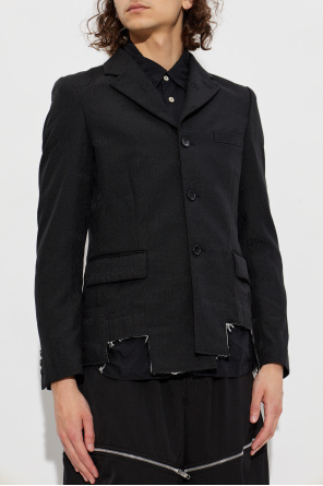 Comme des Garçons Black Blazer with a vintage effect