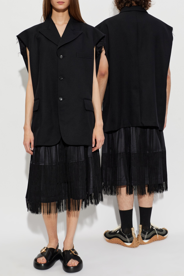 Comme des Garçons Black Wool vest