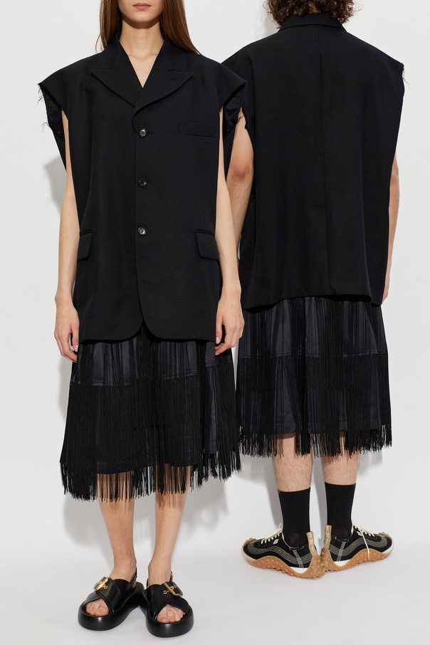 Comme des Garçons Black Wool waistcoat