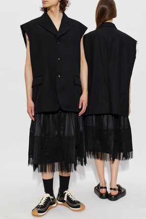 Comme des Garçons Black Wool waistcoat