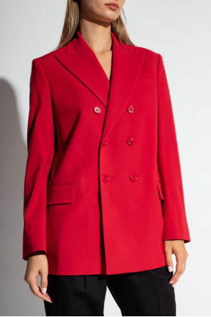 Red VBS5ZM02 valentino Double-breasted blazer
