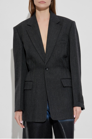 Alexander Wang Blazer with elastic draping at the waist
