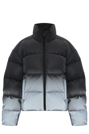 Down jacket with reflective effect
