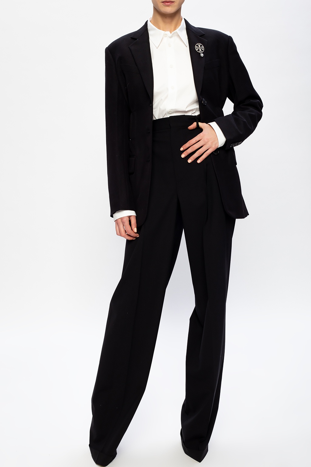 Alexander Wang Black Notched Lapel Blazer