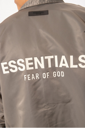 Fear Of God Essentials Papercut Skull Embroidered Hooded Sweatshirt