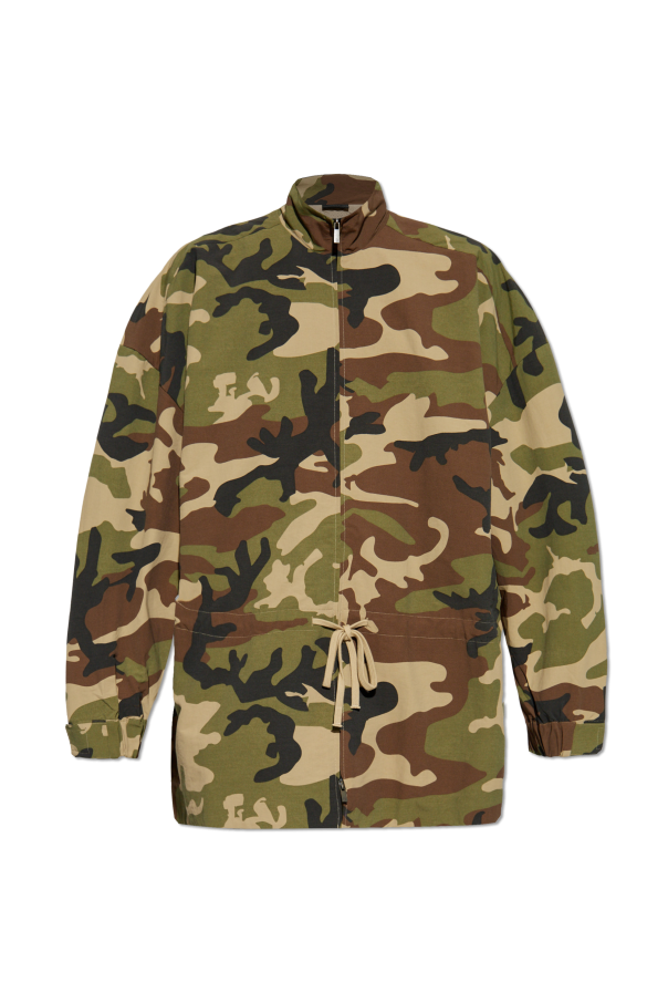 Fear Of God Essentials Jacket with camo print