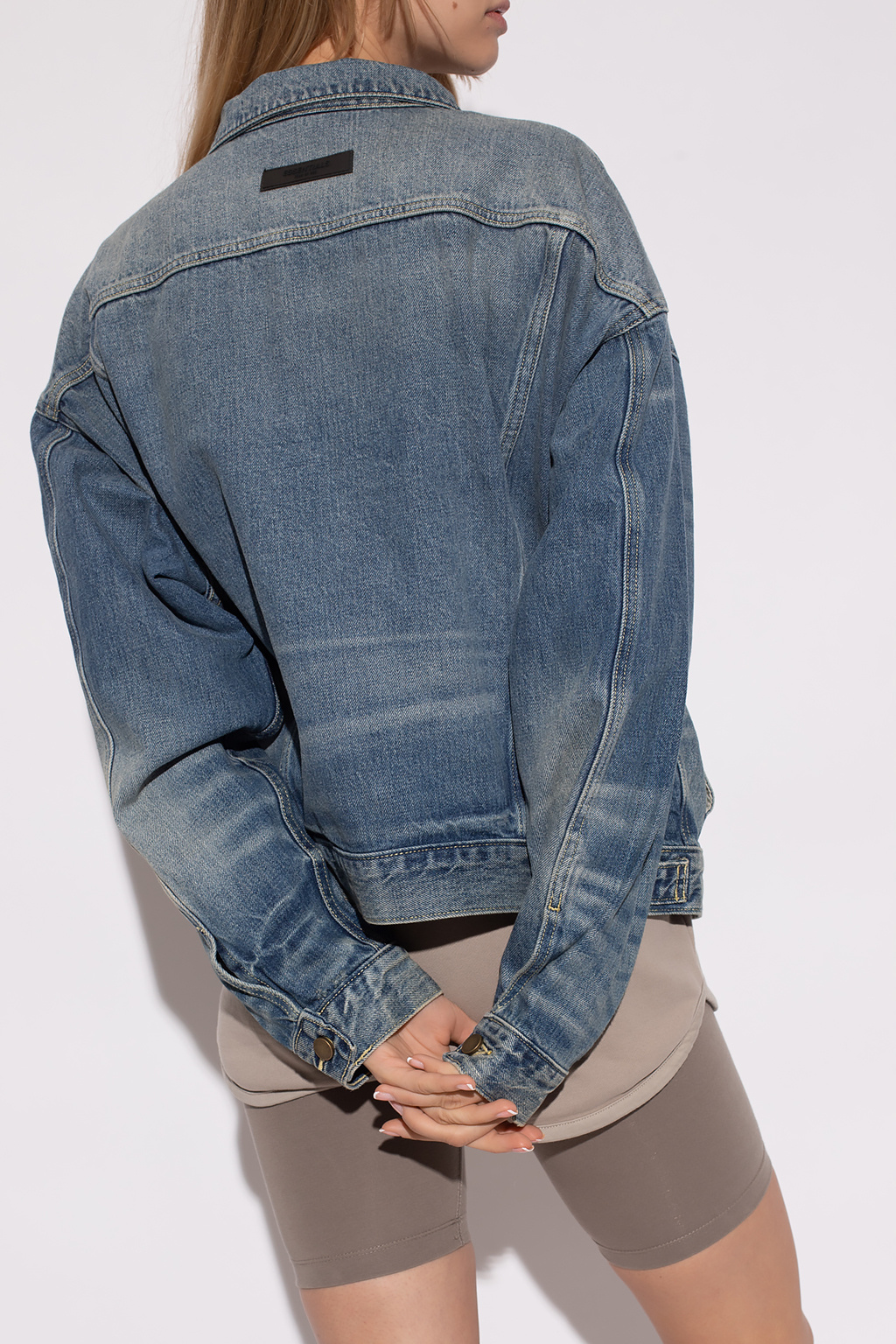 Fear Of God Essentials Denim jacket with logo