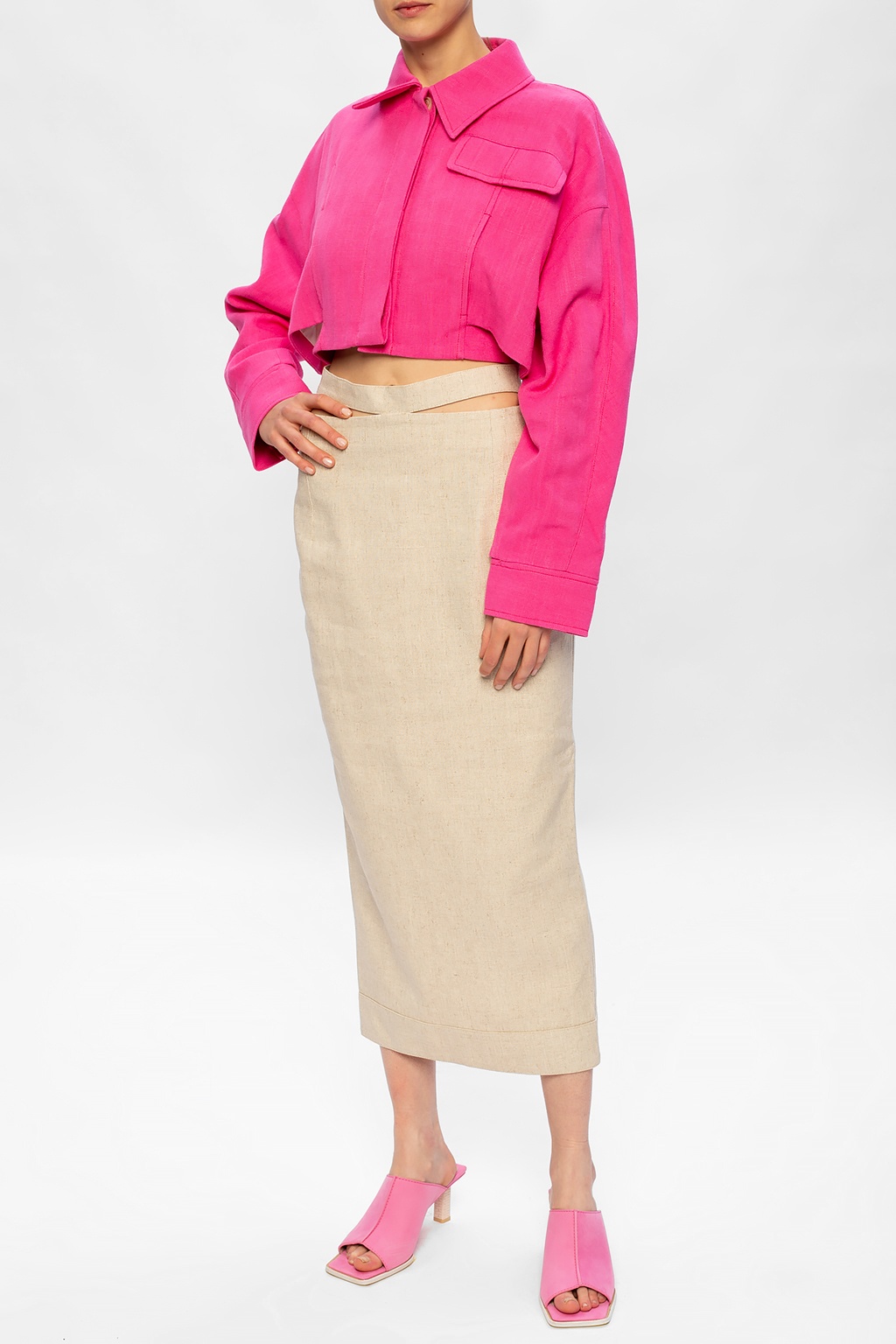 jacquemus cropped blazer