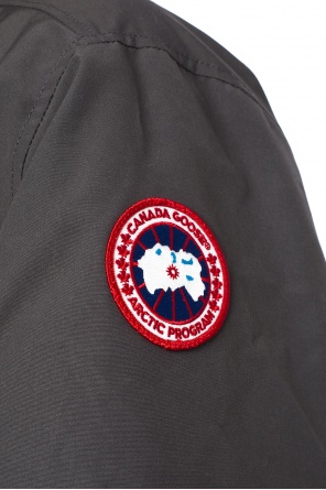 Canada Goose 'Blood Brother Gestreiftes T-Shirt mit Logo-Print Schwarz